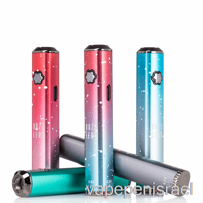 חד פעמי Vape Israel Dazzleaf Squarii טוויסט תחתון 510 סוללה כסף